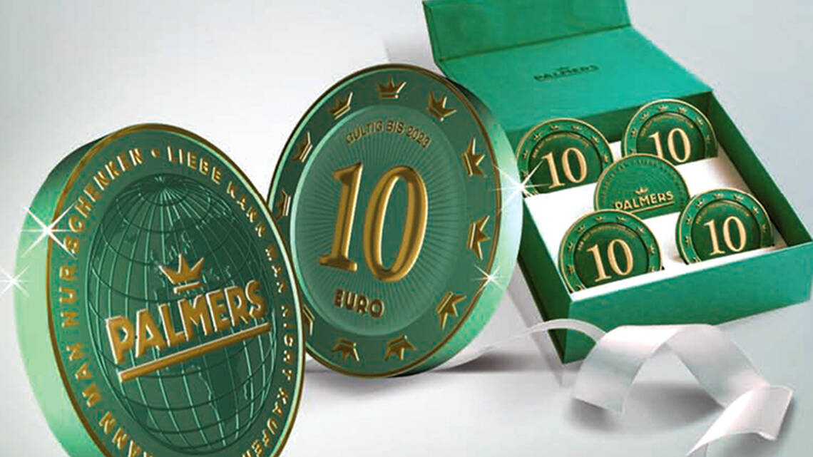 The voucher coin from Palmers | smart-TEC | © smart-TEC GmbH & Co. KG