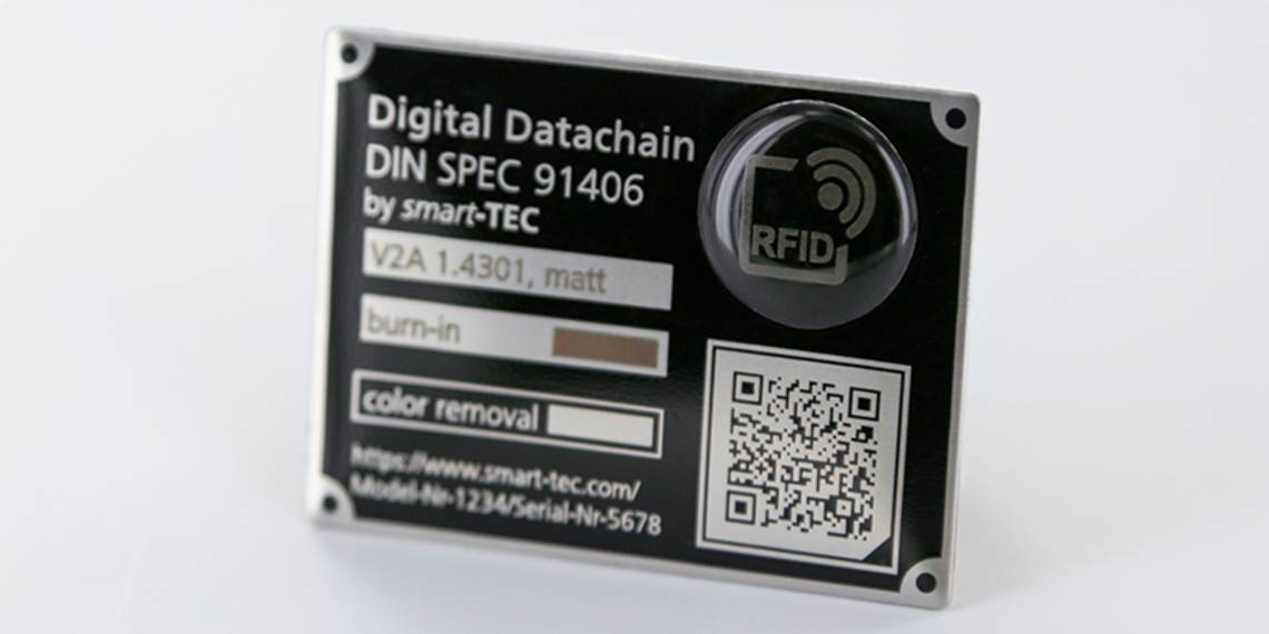 RFID / NFC-Metalltypenschilder | smart-TEC