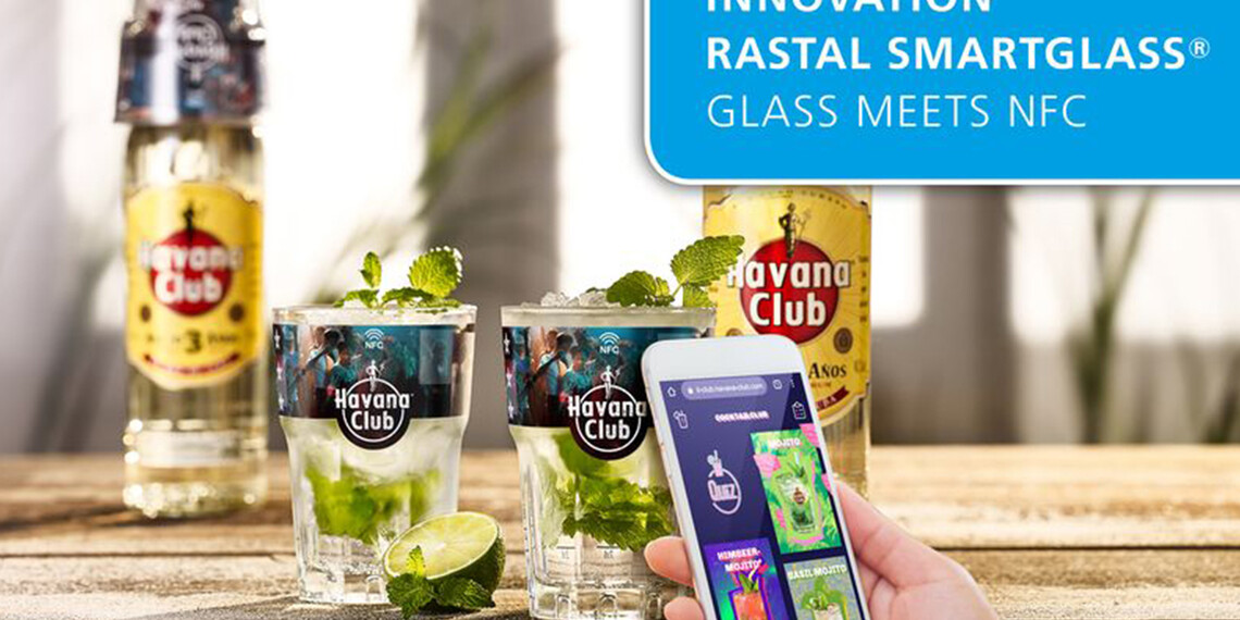 Havana Club Glas mit NFC-Technologie von smart-TEC | © smart-TEC GmbH & Co. KG